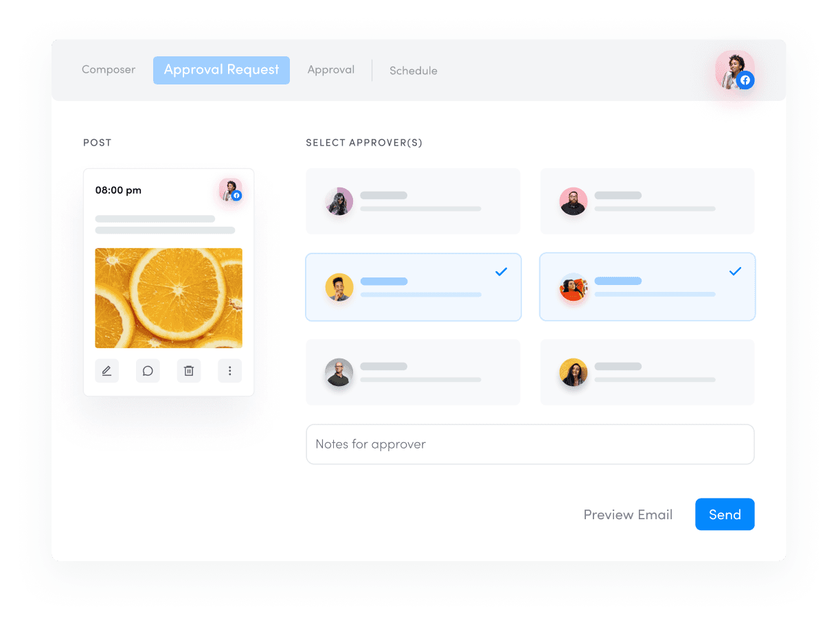 Media library - social media publishing
