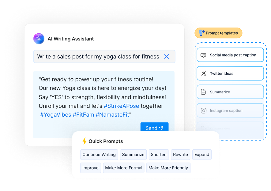 Comprehensive AI toolkit for content creation 